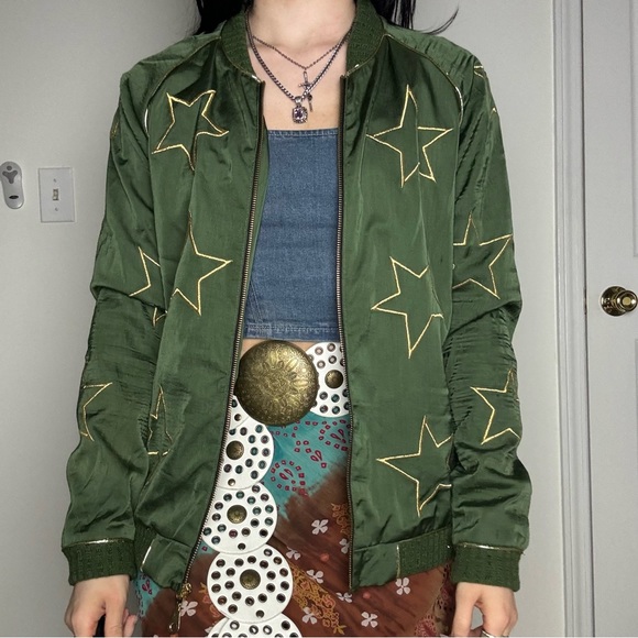 Lauren Moshi Jackets & Blazers - Lauren Moshi Green Star Jacket M